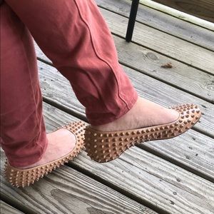 Nude Louboutin Classic Flats